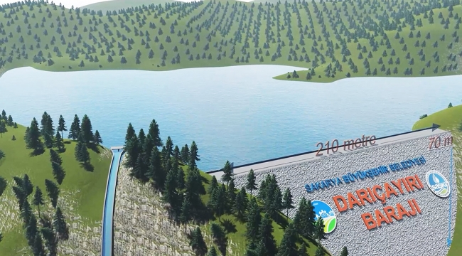 Sakarya'nın Tarihi Projesi Darıçayırı Barajı'nda Çalışmalar Hız Kazandı