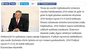 BAŞKAN AÇIKLAMA YAPTI