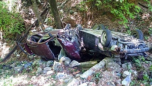 Bir Gün Arayla Aynı Şarampole İkinci Otomobil Yuvarlandı