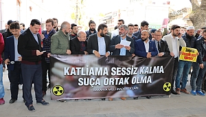 İdlib’teki Saldırıda Ölenler İçin Giyabi Cenaze Namazı Kılındı