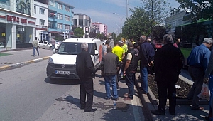 Bosna Caddesi'nde Trafik Kazası! 1 Yaralı