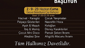 Geyve'de Ramazan Eğlenceleri Başlıyor