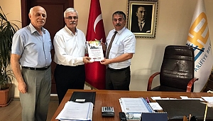 Ziya Cevherli'den Başkana Teşekkür Belgesi