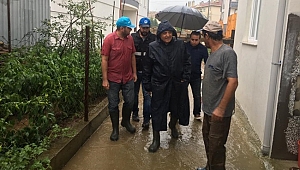 Ferizli’de Sağanak Yağış Etkili Oldu