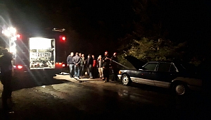 Seyir Halindeki Otomobil Alev Aldı