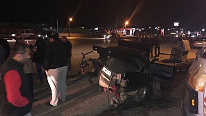 D-100'de Otomobiller Çarpıştı! 2 Yaralı