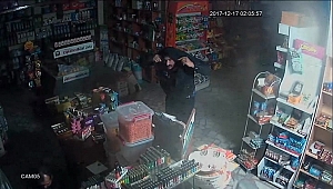 Pompalı Tüfekli Soygun Güvenlik Kamerasına Yansıdı 