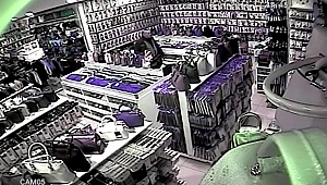 HIRSIZLIK ANI SANİYE SANİYE KAMERALARDA!