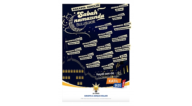 Sakarya Gençliği Sabah Namazında Buluşuyor