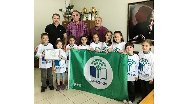 Şehit Ahmet Akyol İlkokulu Yeşil Bayrak Ödülünü Kazanarak Eko Okul Oldu