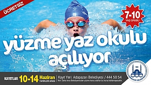 Yüzme Kurslarında Son Kayıt 14 Haziran
