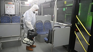 Büyükşehir'den Otobüslere Corona Virüs Önlemi