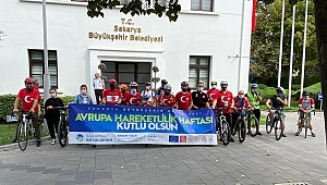 Hareketlilik haftasında pedallar Gaziler Derneği'ne çevrildi