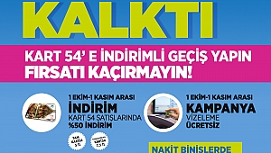 Kart54 kullanımında yeni dönem başlıyor