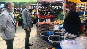 Alemdar Pazar Esnafını Ziyaret Etti