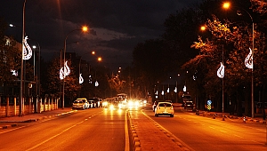 Lale motifli aydınlatmalar şehre çok yakıştı