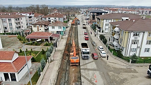 Süleyman Binek Caddesi'nde zemin iyileştirme çalışmaları başladı