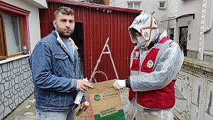 Maske ve dezenfektan dağıtımı Serdivan’da devam ediyor