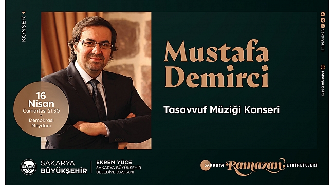 Ramazan Etkinliklerine Mustafa Demirci Konuk Olacak
