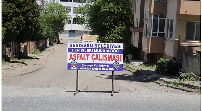 Serdivan’da Bayram Öncesi Asfalt Mesaisi