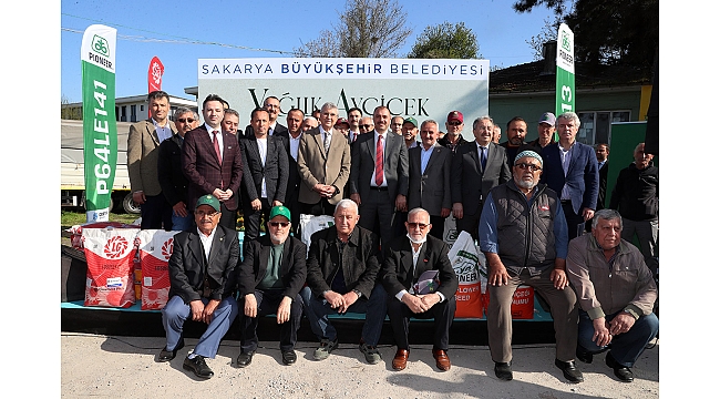 Üreticiye 10 Bin 640 Kilogram Yağlık Ayçiçeği Tohumu Desteği