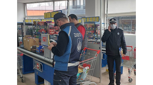 Zincir Market Ve Fırınlara İdari İşlem Uygulandı