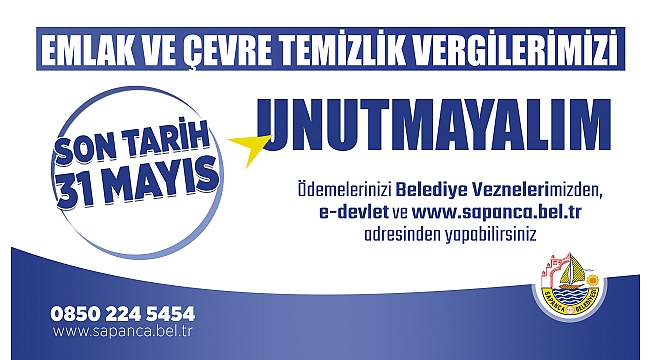 Emlak Vergisi Ödemesinde 1. Taksit için Son Tarihi 31 Mayıs 2022