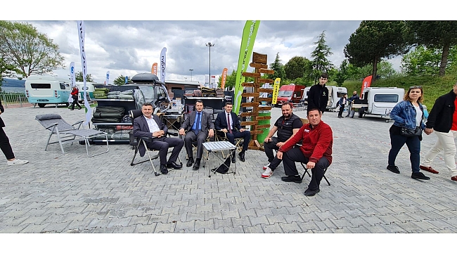 Kaymakam Canpolat ve Başkan Özen Karavan Festivali’ni Ziyaret Ettiler