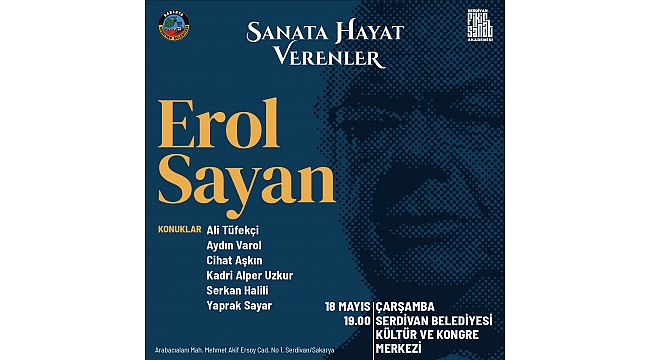 Serdivan’da Erol Sayan Besteleri İcra Edilecek