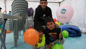 Büyükşehir Deprem Çocuklarının Yüzünde Tebessüm Oldu