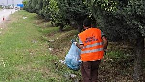 Arifiye Belediyesinden Bayram Öncesi Gölbaşı Yolunda Mıntıka Temizliği