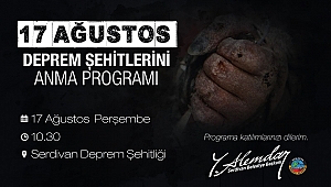 Başkan Alemdar'dan 17 Ağustos Mesajı