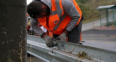 Paraşüt Tepe'ye Giden Yolda Artık Çelik Bariyer Var