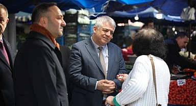 Başkan Şengül Pazar Esnafını Gezdi