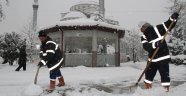 Akyazıda Karla Mücadeleye Devam