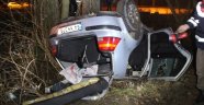 Akyazı'da Otomobil Şarampole Uçtu: 1 Yaralı