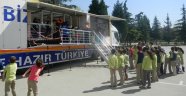 Deprem Tırı Bahçelievler Gazi İlkokulunda