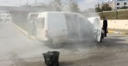 Para Nakil Aracı Adliye Kampüsü İçinde Yandı